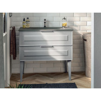 Тумба под раковину с 2-мя выдвижными ящиками BERLONI BAGNO SUITE VINTAGE SUVBS2C105C/100/MMSL100 цвет белый глянцевый