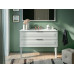 Тумба под раковину с 2-мя выдвижными ящиками BERLONI BAGNO SUITE VINTAGE SUVBS2C105C/110/MMSL110 цвет белый матовый