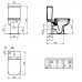Унитаз-компакт Ideal Standard I.Life A T472101 напольный, безободковый, без бачка и сиденья