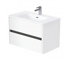 Тумба 1Marka Mona 80П 2я белый раковина Ц0000043671 