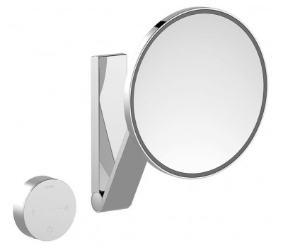 Зеркало косметическое KEUCO iLook_move 17612 039002 с подсветкой, квадратное, сенсорное, увеличение х5, хром Зеркало косметическое KEUCO iLook_move 17612 039002 с подсветкой, квадратное, сенсорное, увеличение х5, хром
