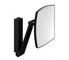 Зеркало косметическое KEUCO iLook_move 17613 379004 с подсветкой и кнопкой, квадратное, увеличение х5, черный матовый Зеркало косметическое KEUCO iLook_move 17613 379004 с подсветкой и кнопкой, квадратное, увеличение х5, черный матовый