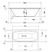 Ванна из минерального литья 180х80 Duravit Aurena DuroCast Smooth 700550000000000 цвет-белый матовый