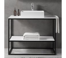 Консоль с раковиной напольная 106см ABBER STEIN AS2631 черный Консоль с раковиной напольная 106см ABBER STEIN AS2631 черный