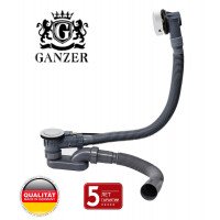 Слив -перелив (полуавтомат) для ванны GANZER GZ1299-F белый