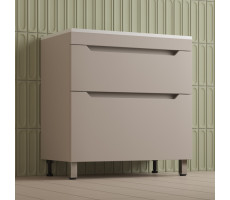 Тумба напольная Style Line Остин под раковину Фортуна 80 2 ящ крем эмаль PLUS ЛС-00002397 
