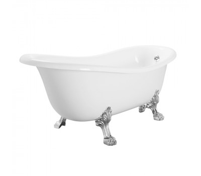 Ванна 185x82 Migliore MILADY на лапах LEONE LUX, белая, слив/перелив хром Ванна 185x82 Migliore MILADY на лапах LEONE LUX, белая, слив/перелив хром