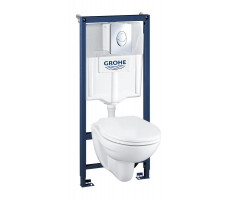 Комплект инсталляция и унитаз подвесной Grohe 39192000 Solido Perfect