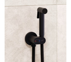 Гигиенический душ со смесителем RGW SP-213B 581408213-04 черный матовый