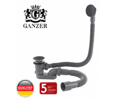 Пластиковая обвязка (автомат) для ванны GANZER GZ1199-C цвет черный матовый