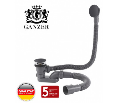 Пластиковая обвязка (автомат) для ванны GANZER GZ1199-C цвет черный матовый
