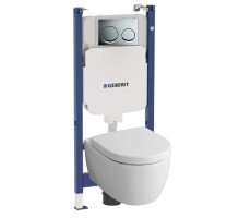 Комплект инсталляция и унитаз GEBERIT Alpha iCon 500.175.21.I Комплект инсталляция и унитаз GEBERIT Alpha iCon 500.175.21.I