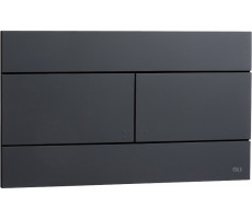 Кнопка смыва OLI SLIM 659056 механическая, двойная, черная