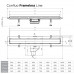 Душевой лоток Pestan 750 Frameless Line Black Glass 13701205  