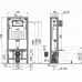 Скрытая система инсталляции для сухой установки ALCA PLAST AM116/1120 - Solomodul