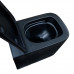 Унитаз подвесной Azario Cascad-Black AZ-2303A-MB безободковый, Торнадо, с быстросъемным сиденьем "Микролифт", черный матовый
