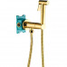 Гигиенический душ с прогрессивным смесителем скрытого монтажа ALMAes AGATA AL-877-08 золото