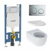 Комплект инсталляция Geberit 458.175.00.1 клавиша смыва 115.040.21.5 унитаз 204000000 сиденье 500.670.01.01 арт. SET.ALFA.ICON.01