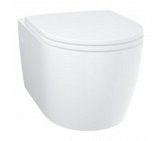 Унитаз подвесной Grohe Bau 103860SH00 с быстросъемным сиденьем для унитаза с плавным закрытием, альпин-белый Унитаз подвесной Grohe Bau 103860SH00 с быстросъемным сиденьем для унитаза с плавным закрытием, альпин-белый