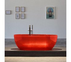 Ванна 167х86 см овальная Antonio Lupi Reflex отдельностоящая, цвет Sangria Ванна 167х86 см овальная Antonio Lupi Reflex отдельностоящая, цвет Sangria