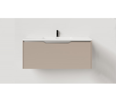 Тумба подвесная 100 см Salini SMILE S1000T МДФ эмаль Taupe (Цвет NCS S 3005-Y50R)