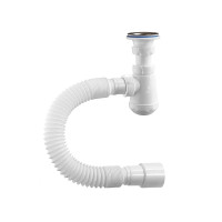 Сифон бутылочный ОРИО М-32020 1/4 х 32, с гибкой трубой 32-40/50 (650 мм)