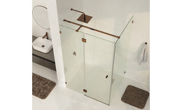 Новые душевые уголки Wasserkraft в цвете розовое и глянцевое золото