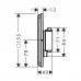 Смеситель для ванны, настенный, термостатический Hansgrohe ShowerSelect Comfort Q 15572000 хром