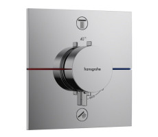 Смеситель для ванны, настенный, термостатический Hansgrohe ShowerSelect Comfort Q 15572000 хром Смеситель для ванны, настенный, термостатический Hansgrohe ShowerSelect Comfort Q 15572000 хром