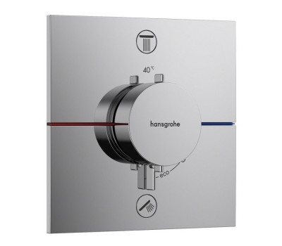 Смеситель для ванны, настенный, термостатический Hansgrohe ShowerSelect Comfort Q 15572000 хром