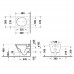Подвесной унитаз Duravit D-Neo 45880900A1 укороченный, безободковый, с сиденьем микролифт 