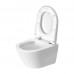 Подвесной унитаз Duravit D-Neo 45880900A1 укороченный, безободковый, с сиденьем микролифт 