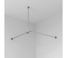 Карниз для ванной WasserKRAFT Dinkel SC-469000 469090 Хром