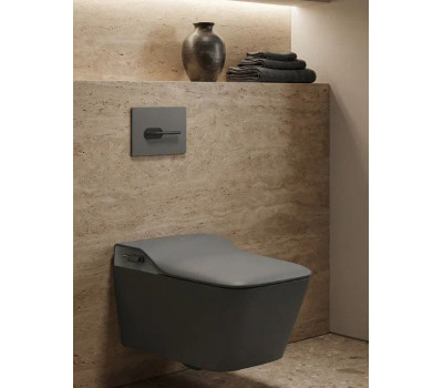 Унитаз подвесной Arrow AKB2130AG-2H Smart с функцией биде, цвет темно-серый