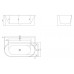 Ванна акриловая пристенная 150х80 см BelBagno BB409-1500-800