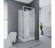 Кабина душевая без крыши 90x90 см Ceruttispa BELLA90T