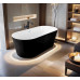 Ванна акриловая 170х75 см Loranto CS-03mB-170 отдельностоящая, в комплекте с сифоном и опорными ножками, черный Ванна акриловая 170х75 см Loranto CS-03mB-170 отдельностоящая, в комплекте с сифоном и опорными ножками, черный