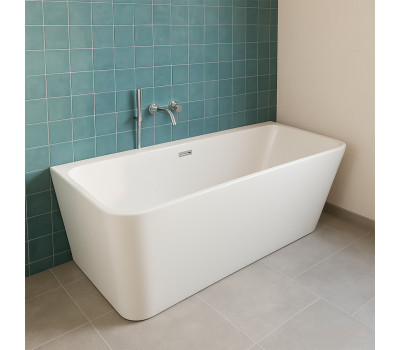 Ванна акриловая 170х75 см Loranto CS-12-170 пристенная, в комплекте с сифоном и опорными ножками Ванна акриловая 170х75 см Loranto CS-12-170 пристенная, в комплекте с сифоном и опорными ножками