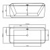 Ванна акриловая 170х75 см Loranto CS-15-170 отдельностоящая, в комплекте с сифоном и опорными ножками Ванна акриловая 170х75 см Loranto CS-15-170 отдельностоящая, в комплекте с сифоном и опорными ножками