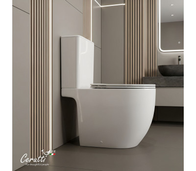Унитаз напольный Ceruttispa TADDEO Tornado CT12035 безободковый