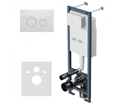 Инсталляция для подвесного унитаза с клавишей AM.PM ErgoFit L I012711.0101 белый 