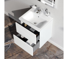 База под раковину, подвесная, 50 см, 2 ящика push-to-open, белый глянец AM.PM Gem M90FHX0502WG Белый 