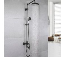 Душевая система Rose R0236H черный матовый