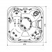 Минибассейн 214х214х92см Jacuzzi SPA J335 ZP12RU0EWM0 цвет: Brushed Gray