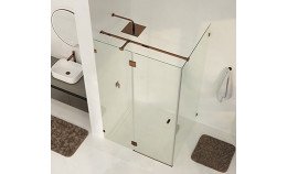 Новые душевые уголки Wasserkraft в цвете розовое и глянцевое золото