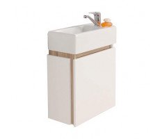 Тумба под раковину AQUATON Эклипс М46 1A172801EK49L левая, белая