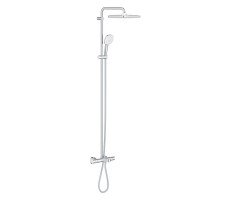 Душевая система поворотная с термостатом GROHE Tempesta Cube System 250 26691001 хром