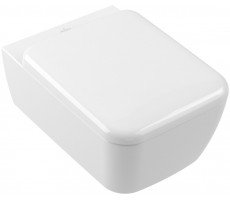 Унитаз подвесной со смывом TwistFlush Villeroy&Boch Skyla 4682CL01 сиденье для унитаза с функцией QuickRelease и SoftClosing  Альпийский белый