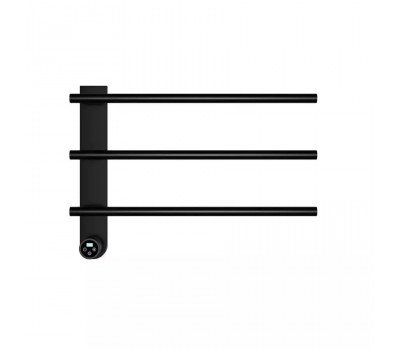 Полотенцесушитель электрический AQUAme AQM3113MB  520*384 c терморегуляторм, цвет: черный матовый. 