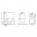Унитаз-компакт Azario  Joy AZ-2168-UQ3 напольный, безободковый, слив " скрытый Торнадо", с быстросъемным сиденьем микролифт